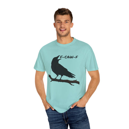 F-Caw-F Unisex T-Shirt, Casual Wear, Bird Lover Gift, Nature Tee, Funny Animal Shirt, Gift for Friends, crow