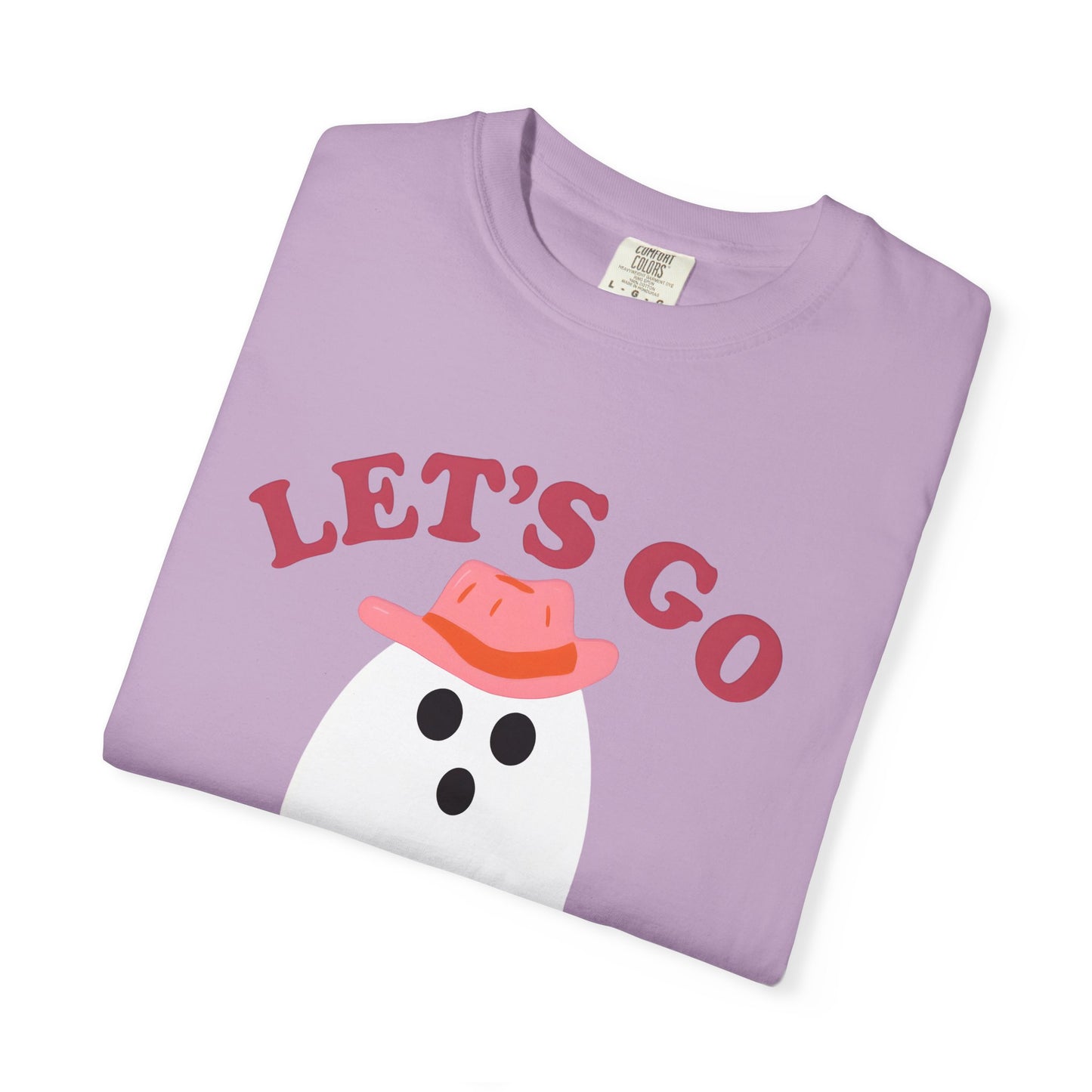 Unisex Garment-Dyed T-shirt Pepper Let's Go Ghouls Western Boots Ghost Halloween