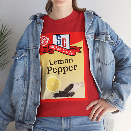 Spice Lemon Pepper Tee, Funny T-Shirt for Fans, Gift for Food Lovers, Unisex Cotton Shirt, Casual Everyday Wear