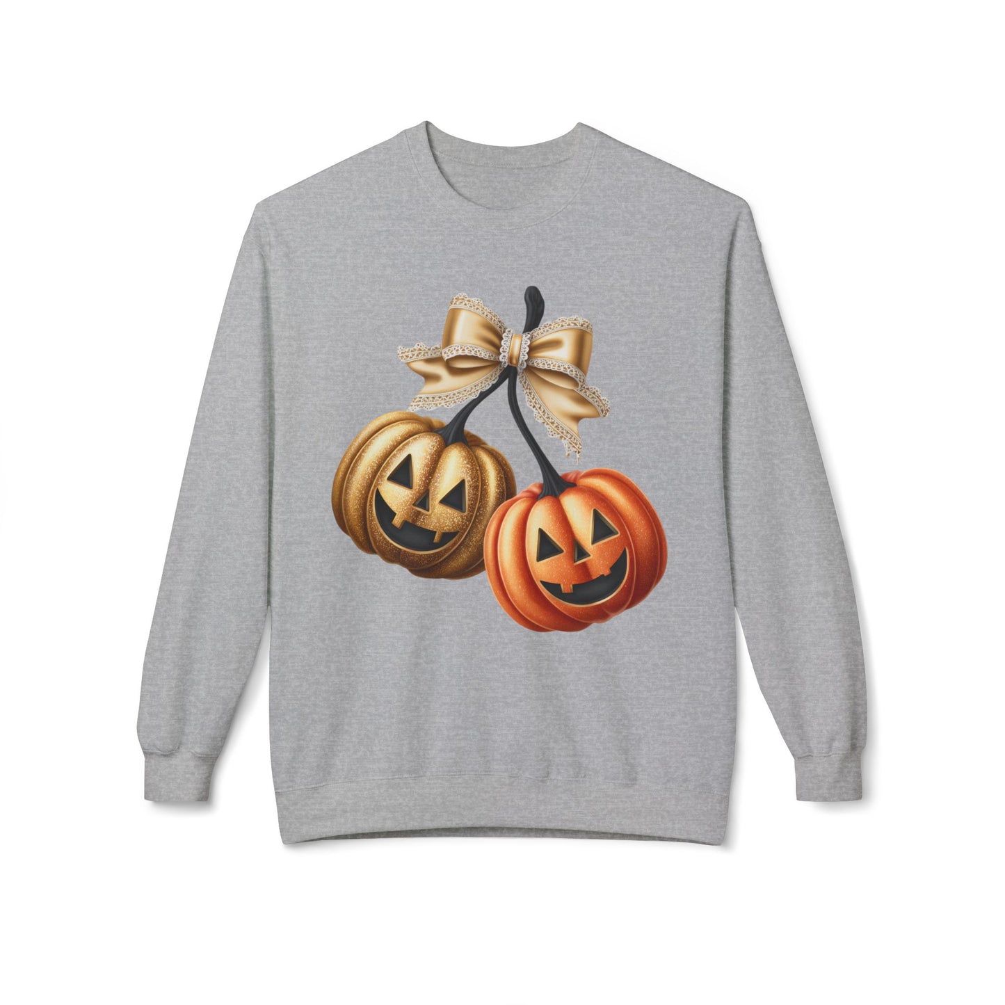 Pumpkin Halloween Crewneck Sweatshirt, Autumn Style, Fall Fashion, Cozy Fleece, Unisex Sweatshirt, Halloween Gift