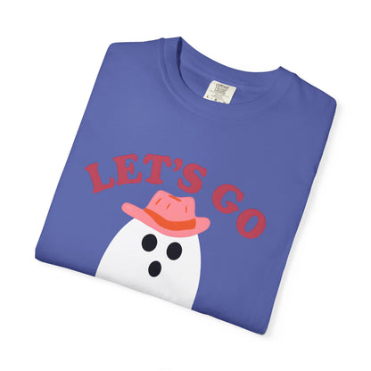 Unisex Garment-Dyed T-shirt Pepper Let's Go Ghouls Western Boots Ghost Halloween
