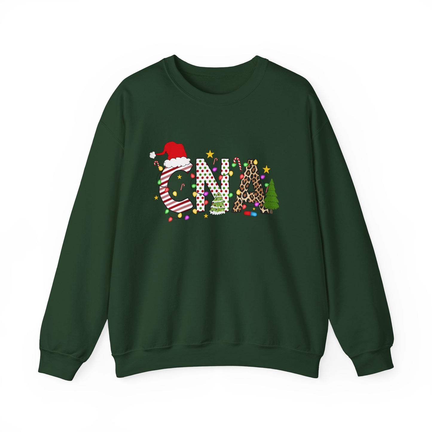 Christmas Festive CNA Crewneck Sweatshirt with Holiday Design