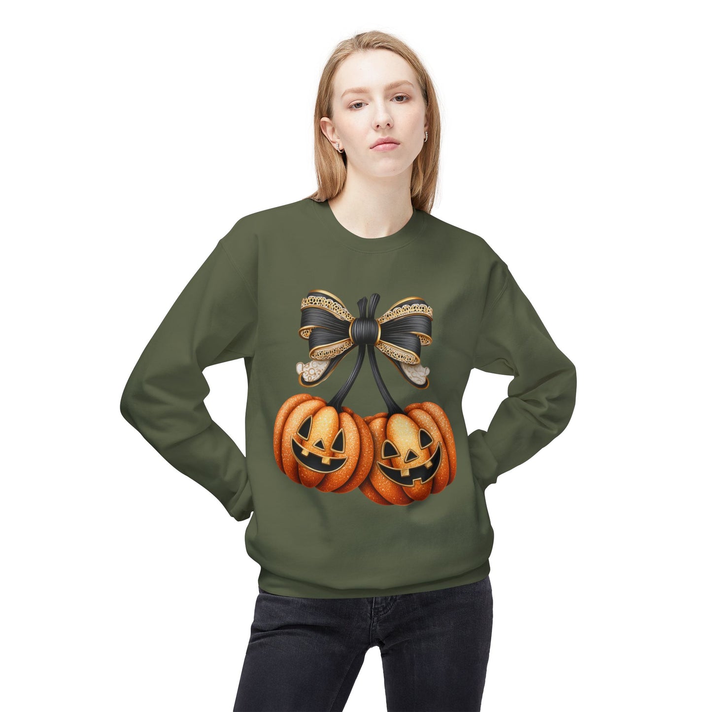 Halloween Pumpkin Sweatshirt, Cozy Fall Apparel, Unisex Crewneck, Spooky Season Gift, Autumn Fashion, Halloween Decorations
