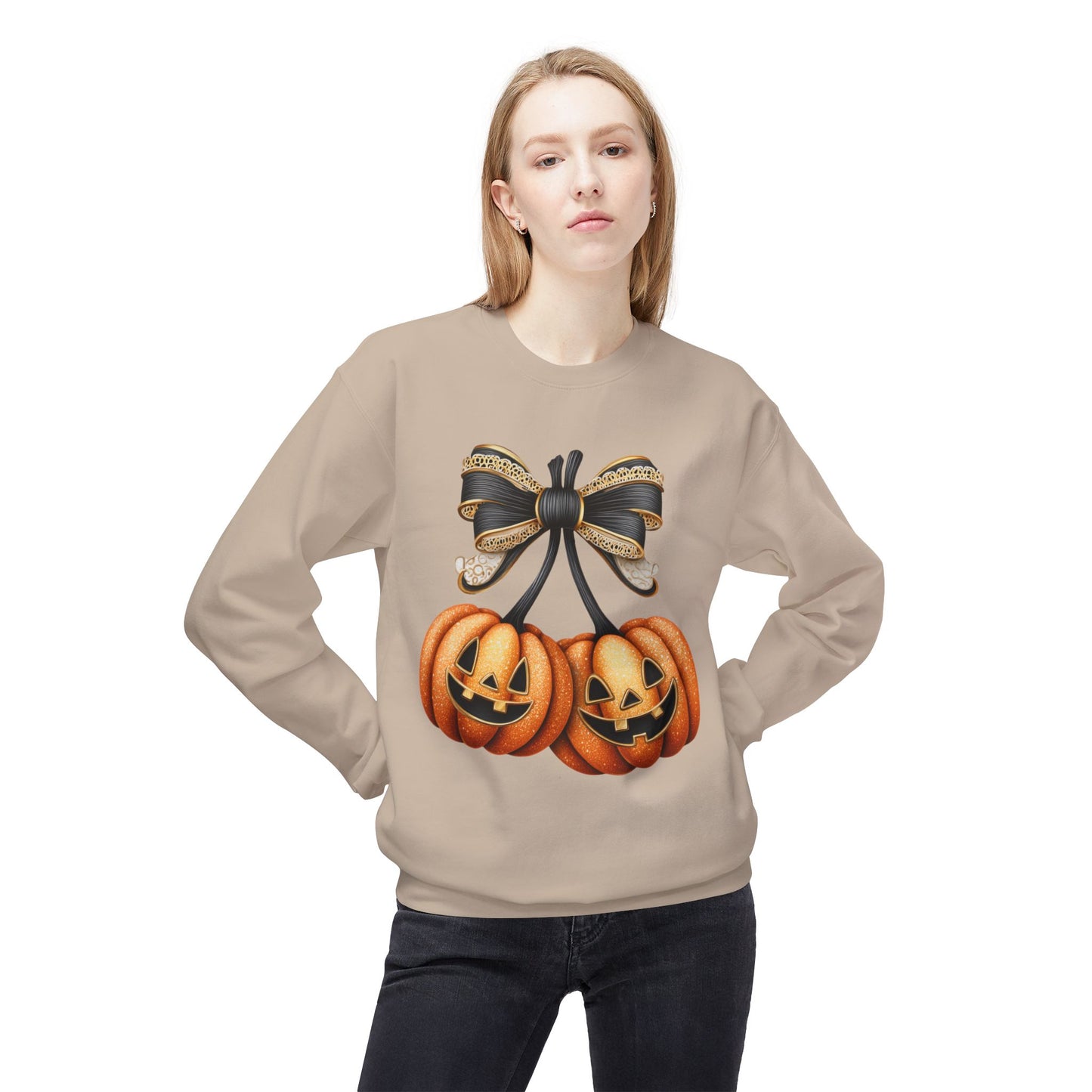 Halloween Pumpkin Sweatshirt, Cozy Fall Apparel, Unisex Crewneck, Spooky Season Gift, Autumn Fashion, Halloween Decorations