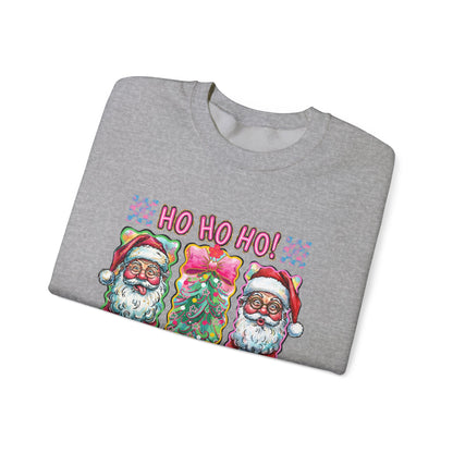 Festive Santa Crewneck Sweatshirt - Ho Ho Ho! Merry Christmas