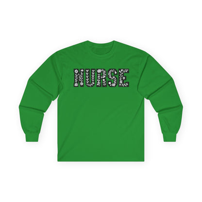Nurse Long Sleeve Tee - Gift for Healthcare Workers, Medical Apparel, Nurse Appreciation, Everyday Wear, Unisex Cotton Shirt