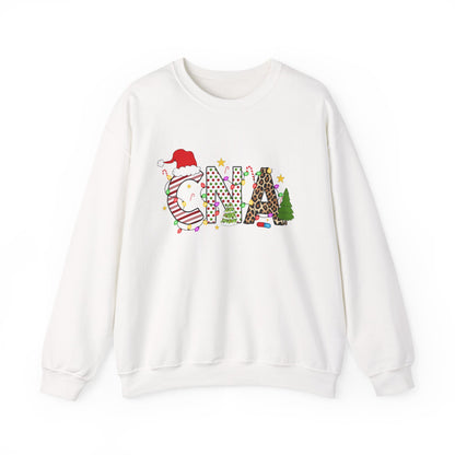 Christmas Festive CNA Crewneck Sweatshirt with Holiday Design