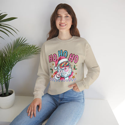 Festive Santa Sweatshirt - 'Ho Ho Ho' Design for Holiday Cheer