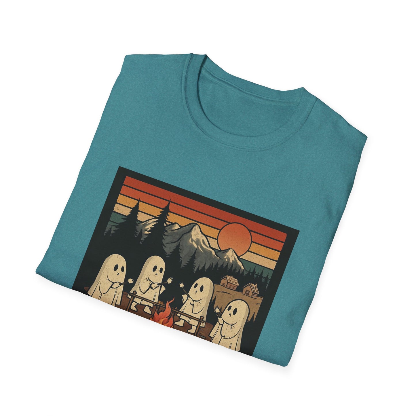 Camp Spooky Unisex T-Shirt | Halloween Vibes, Ghost Lovers Gift, Fall Apparel, Campfire Tee, Casual Wear