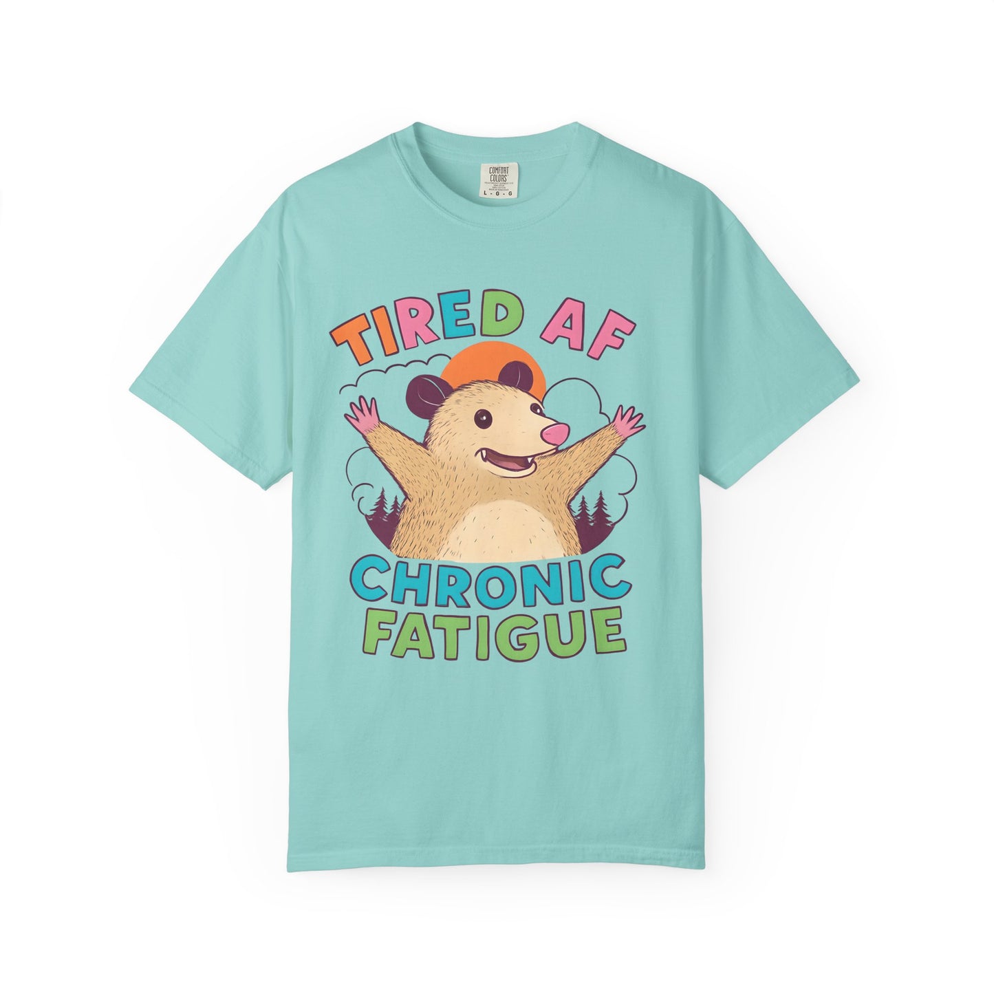 Chronic Fatigue T-Shirt, Funny Hedgehog Tee, Comfortable Casual Wear, Gift for Tired Friends, Humor Graphic Shirt