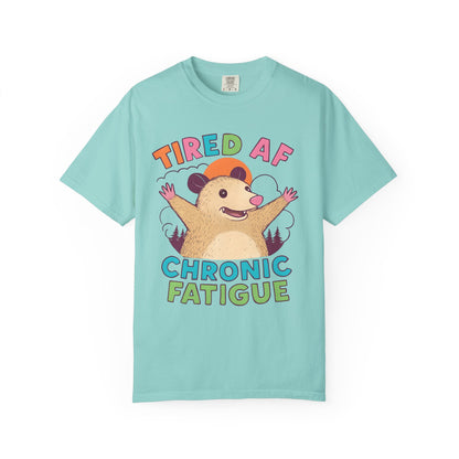 Chronic Fatigue T-Shirt, Funny Hedgehog Tee, Comfortable Casual Wear, Gift for Tired Friends, Humor Graphic Shirt