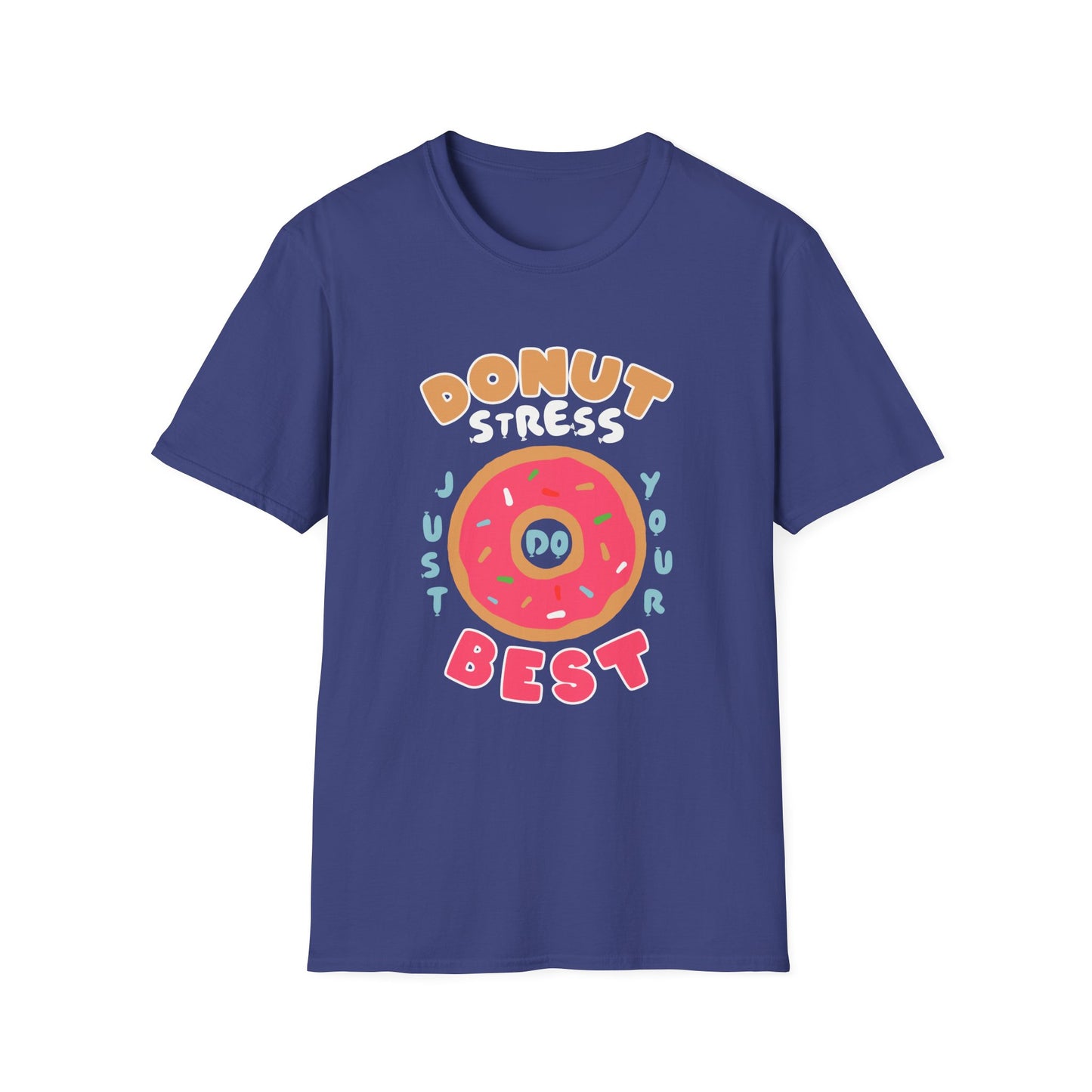 Donut Stress Unisex Softstyle T-Shirt, Funny Gift Shirt, Cute Graphic Tee, Relaxation Top, Perfect for Birthdays, Casual Wear