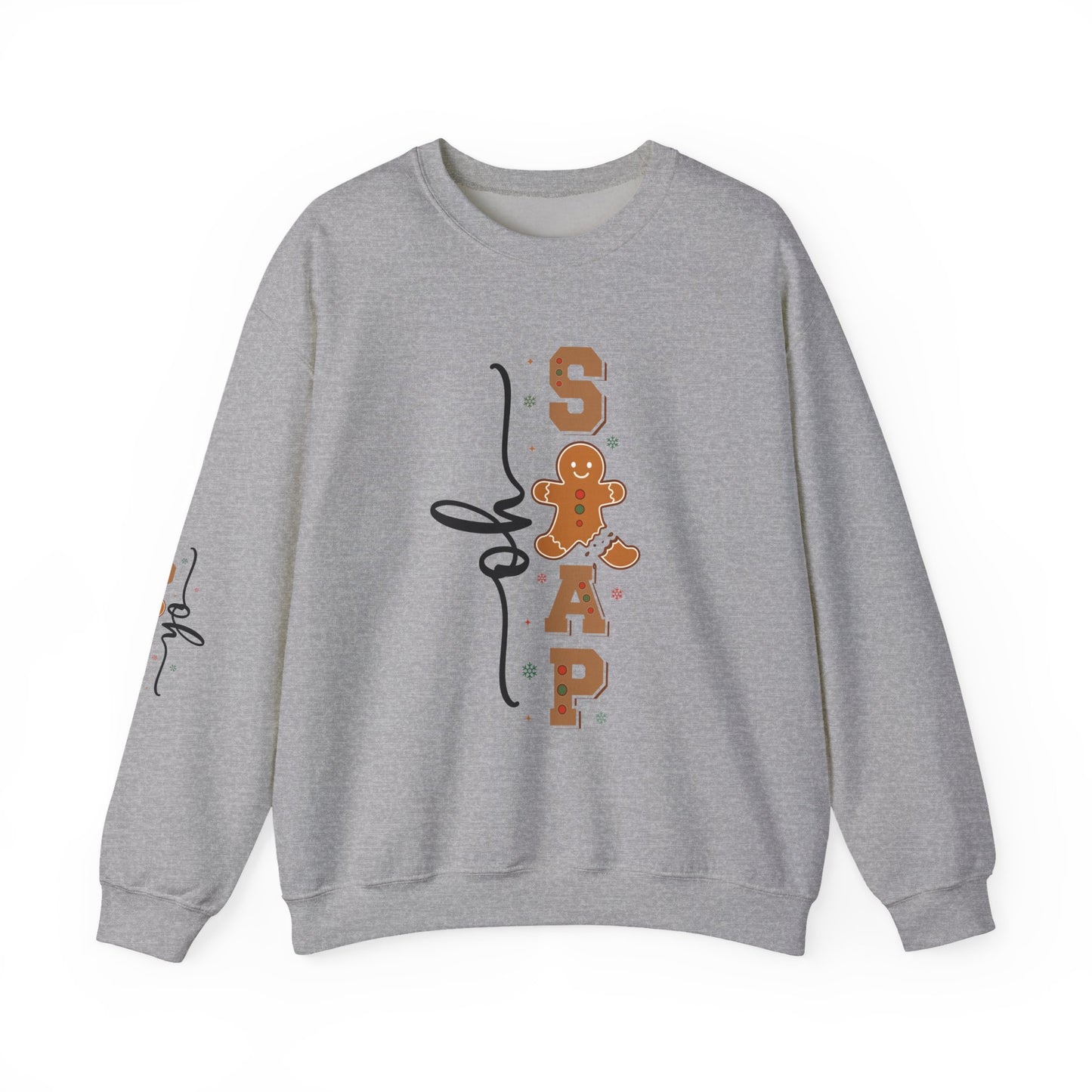 Gingerbread Oh Snap Crewneck Sweatshirt - Cozy Holiday Vibes