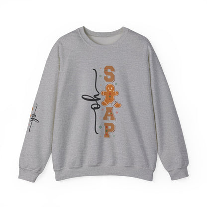 Gingerbread Oh Snap Crewneck Sweatshirt - Cozy Holiday Vibes