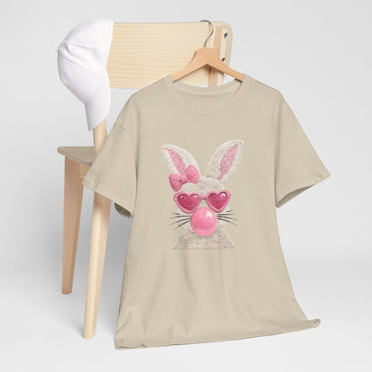 Bunny with Pink Heart Sunglasses T-Shirt