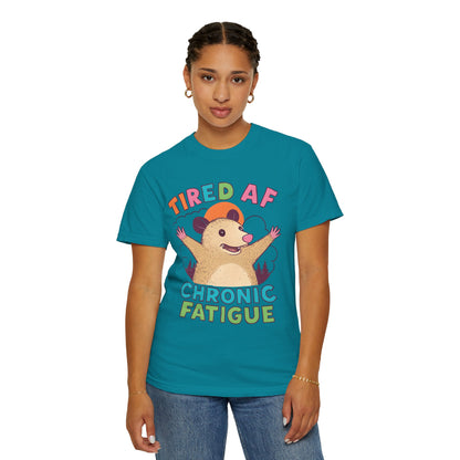 Chronic Fatigue T-Shirt, Funny Hedgehog Tee, Comfortable Casual Wear, Gift for Tired Friends, Humor Graphic Shirt