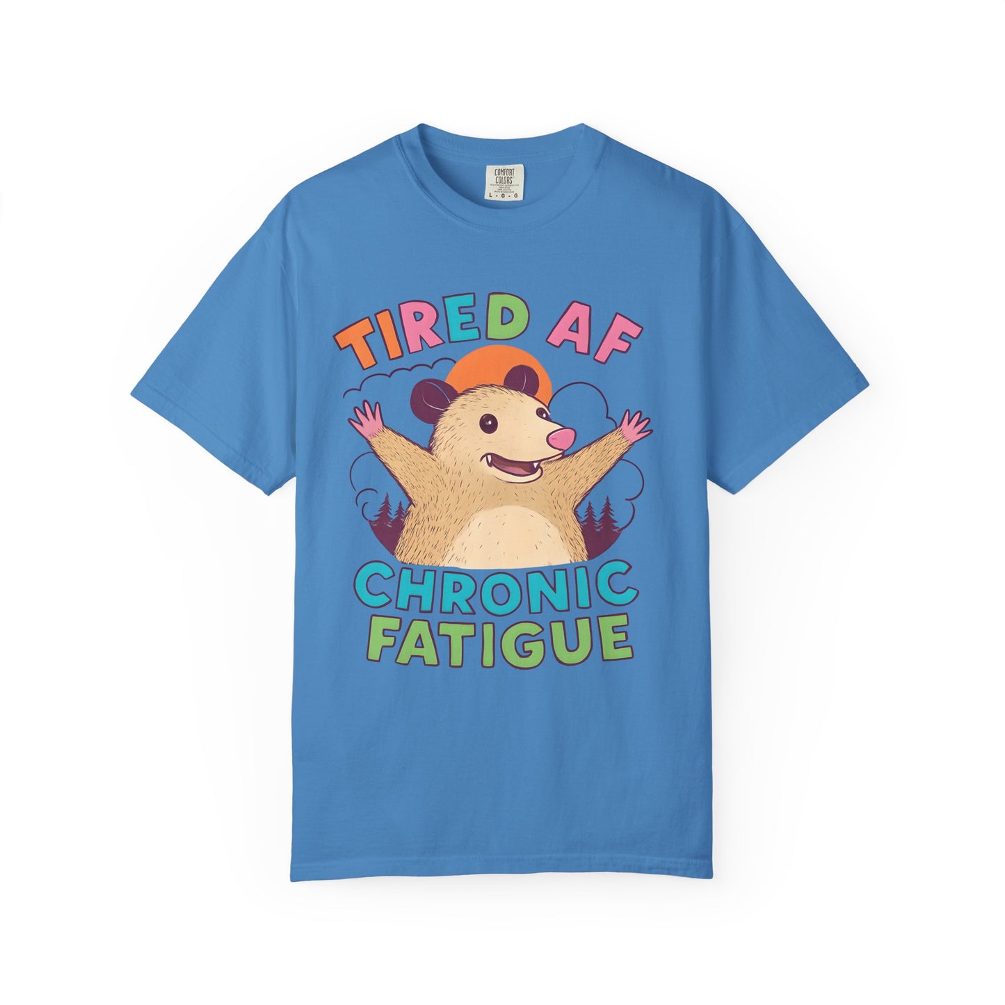 Chronic Fatigue T-Shirt, Funny Hedgehog Tee, Comfortable Casual Wear, Gift for Tired Friends, Humor Graphic Shirt