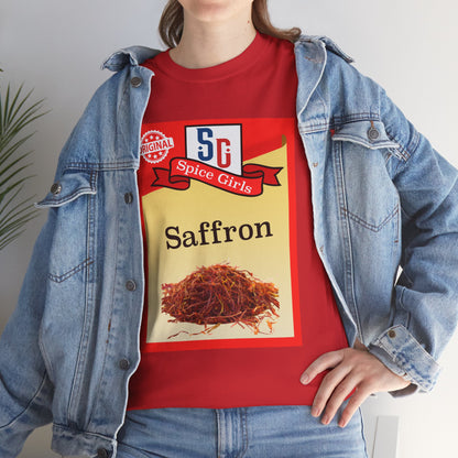 Saffron Spice Tee, Unisex Graphic T-Shirt, Fun Cooking Shirt, Gift for Food Lovers, Culinary Humor Top, Summer Casual Wear