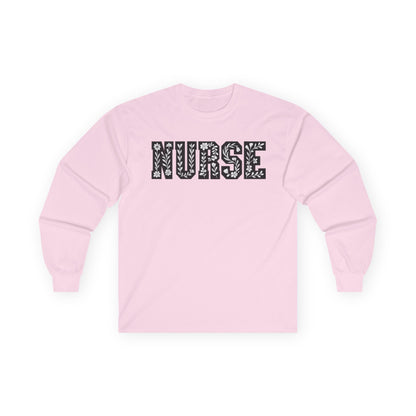 Nurse Long Sleeve Tee - Gift for Healthcare Workers, Medical Apparel, Nurse Appreciation, Everyday Wear, Unisex Cotton Shirt