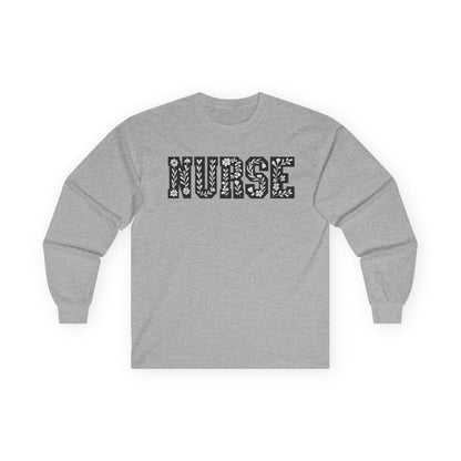 Nurse Long Sleeve Tee - Gift for Healthcare Workers, Medical Apparel, Nurse Appreciation, Everyday Wear, Unisex Cotton Shirt