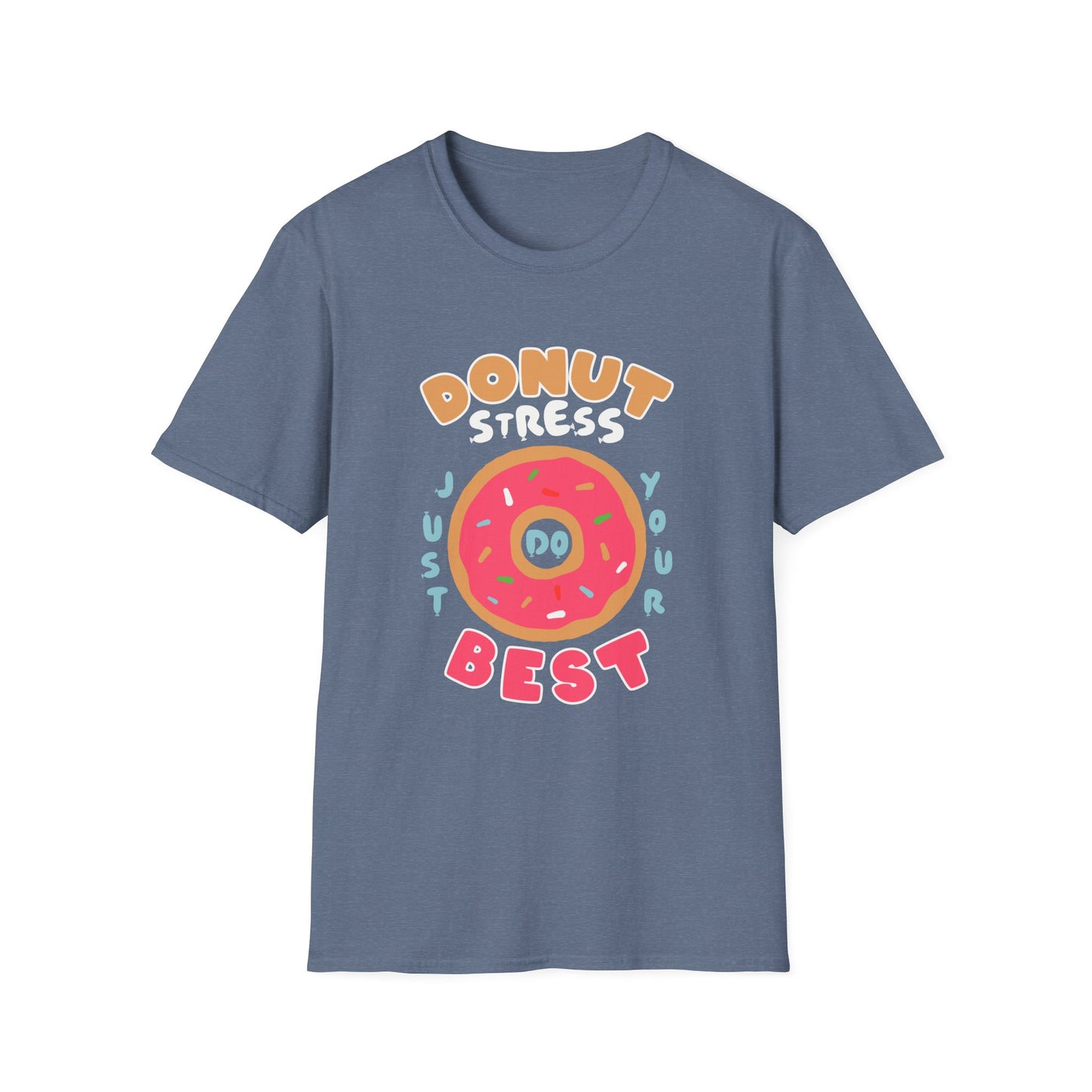 Donut Stress Unisex Softstyle T-Shirt, Funny Gift Shirt, Cute Graphic Tee, Relaxation Top, Perfect for Birthdays, Casual Wear