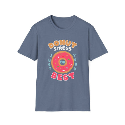 Donut Stress Unisex Softstyle T-Shirt, Funny Gift Shirt, Cute Graphic Tee, Relaxation Top, Perfect for Birthdays, Casual Wear