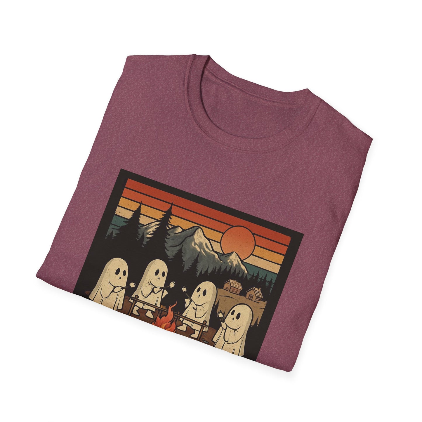 Camp Spooky Unisex T-Shirt | Halloween Vibes, Ghost Lovers Gift, Fall Apparel, Campfire Tee, Casual Wear