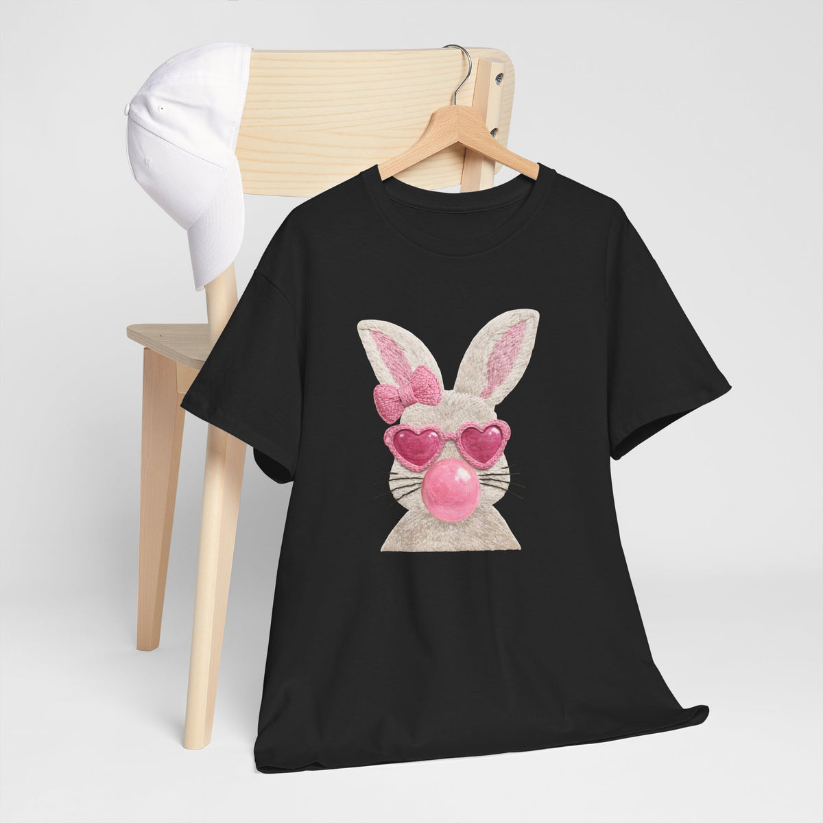 Bunny with Pink Heart Sunglasses T-Shirt