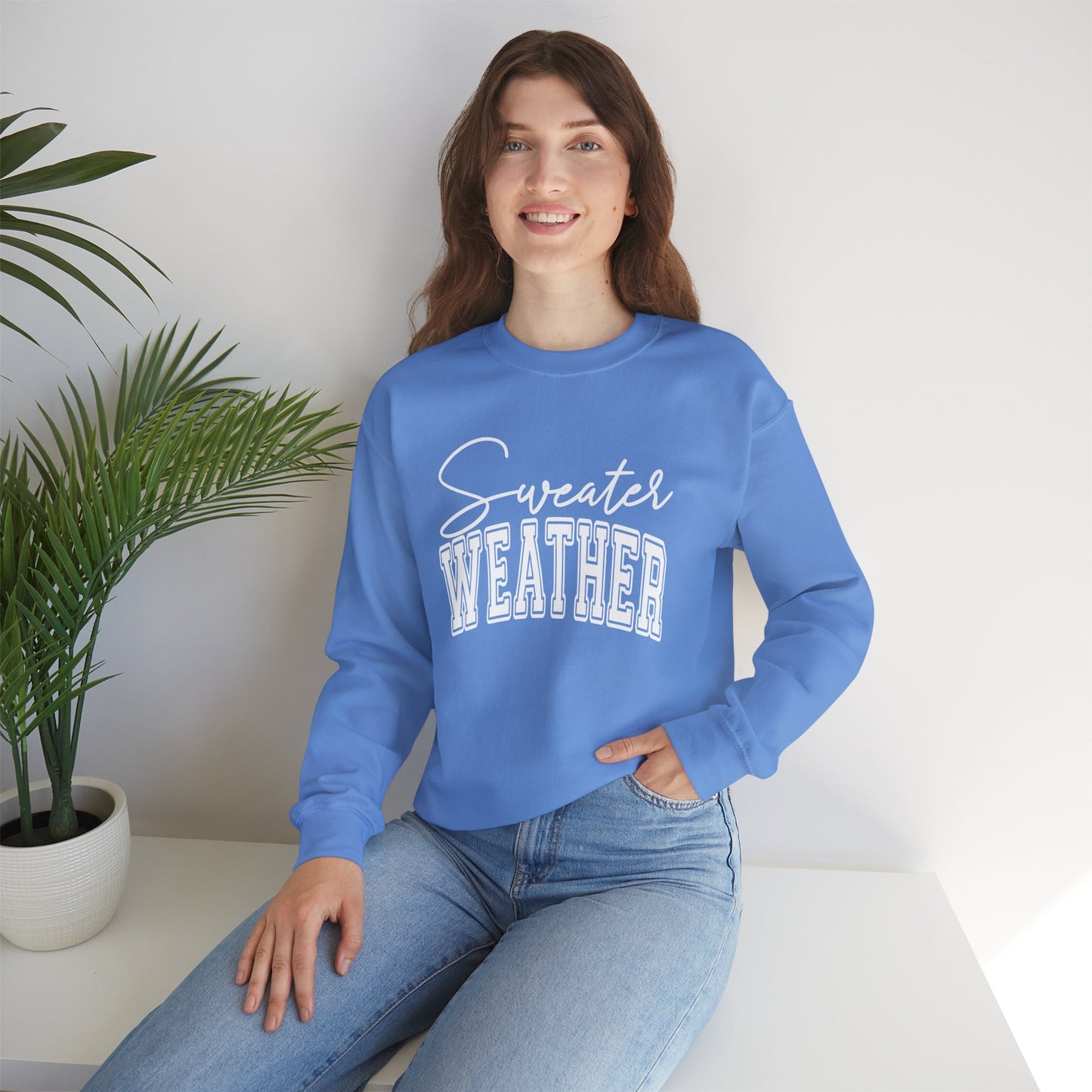 Unisex Heavy Blend™ Crewneck Sweater Weather Sweatshirt