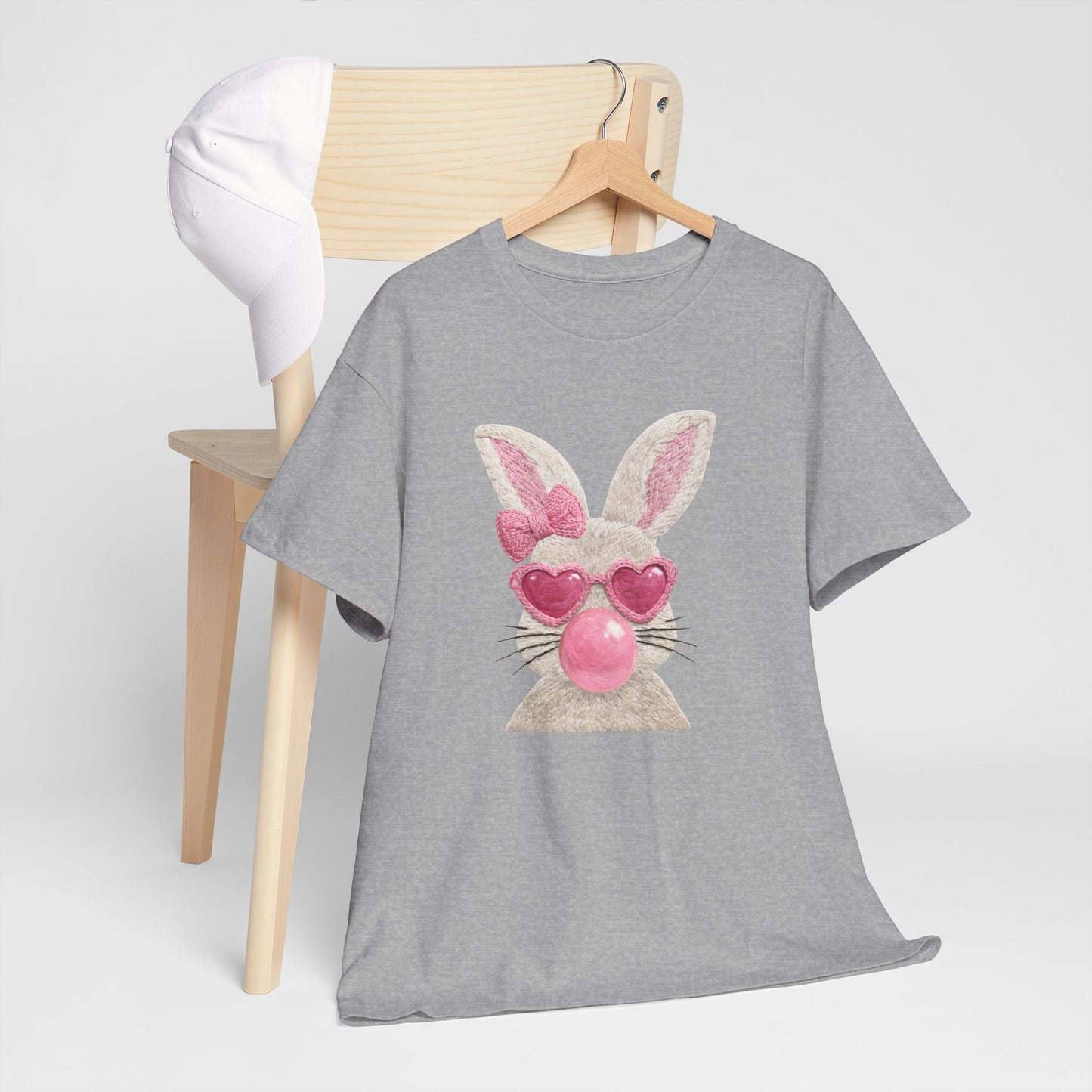 Bunny with Pink Heart Sunglasses T-Shirt