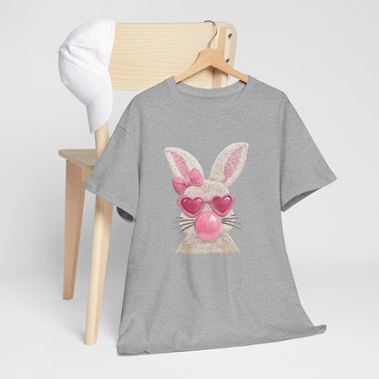 Bunny with Pink Heart Sunglasses T-Shirt