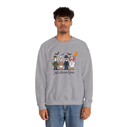 Halloween-Themed Crewneck Sweatshirt, Cozy Unisex Pullover, Fun Gift for Ghost Lovers, Spooky Season Apparel, Casual Halloween Wear