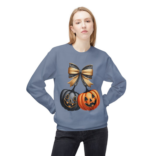 Halloween Pumpkin Crewneck Sweatshirt | Spooky Season Apparel, Halloween Fashion, Cozy Sweatshirt, Fall Outfit, Unisex Gift