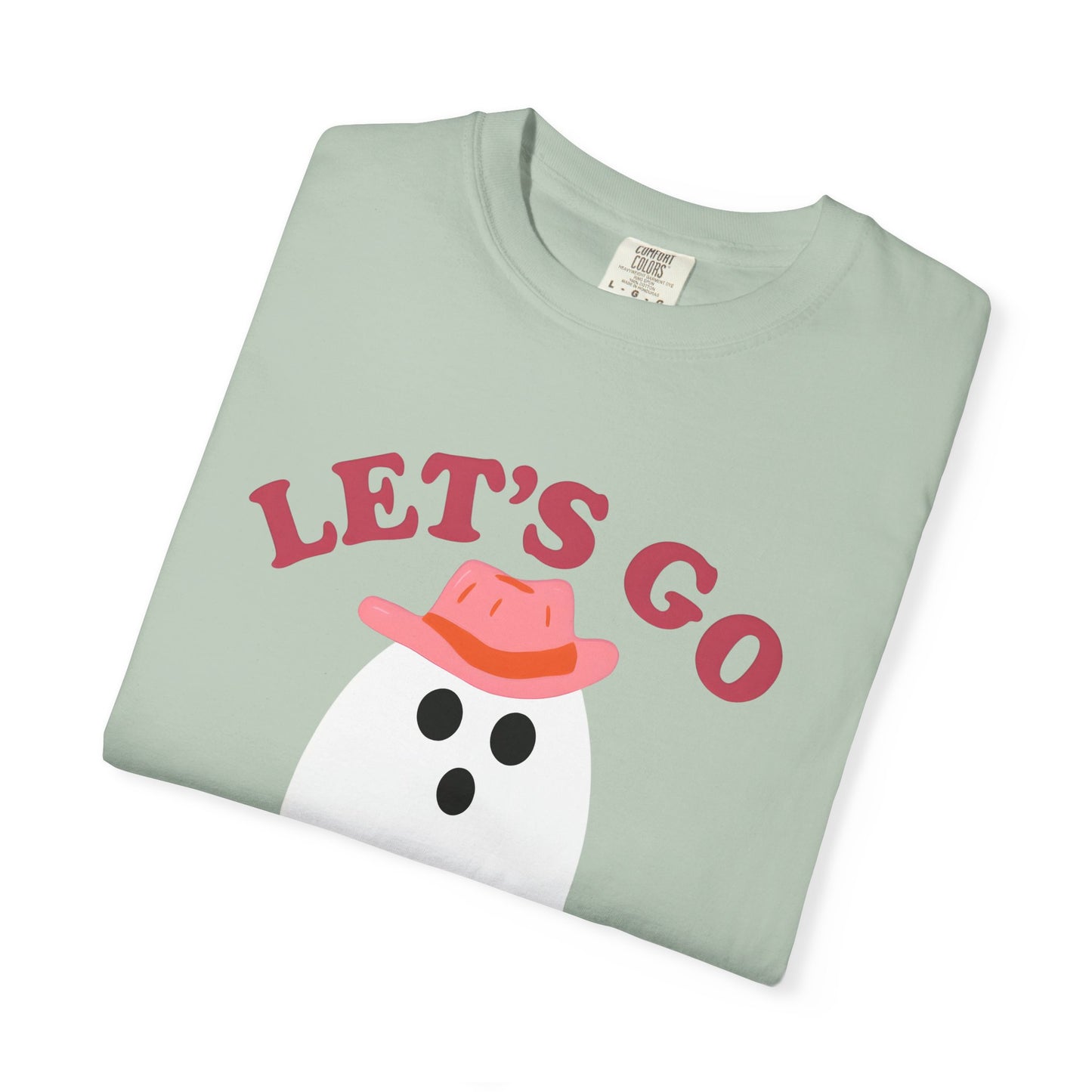 Unisex Garment-Dyed T-shirt Pepper Let's Go Ghouls Western Boots Ghost Halloween