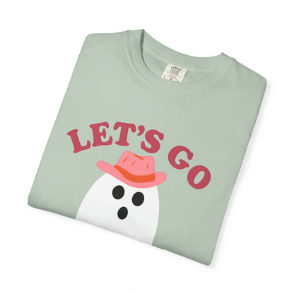 Unisex Garment-Dyed T-shirt Pepper Let's Go Ghouls Western Boots Ghost Halloween