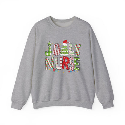 Joyful Nurse Crewneck Sweatshirt - Festive Holiday Apparel