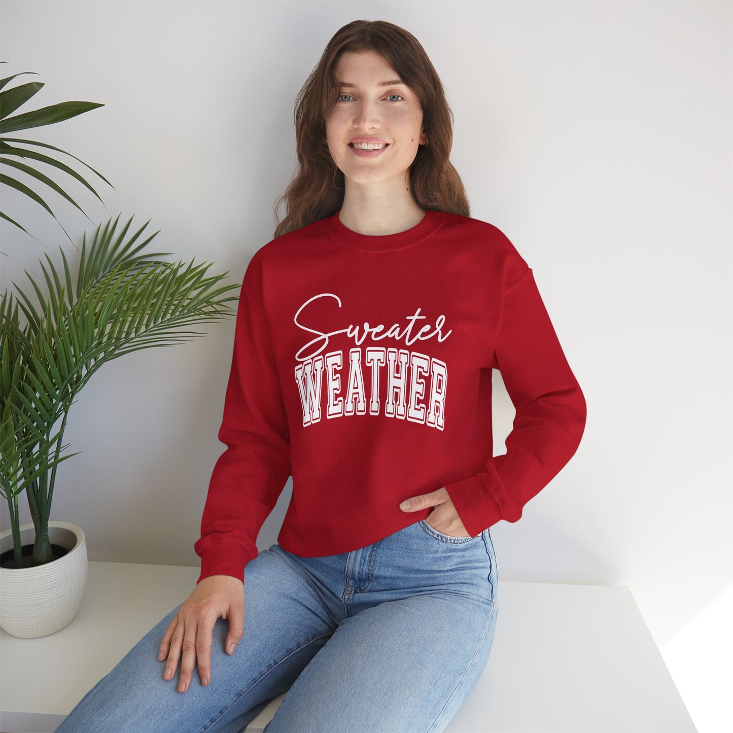 Unisex Heavy Blend™ Crewneck Sweater Weather Sweatshirt