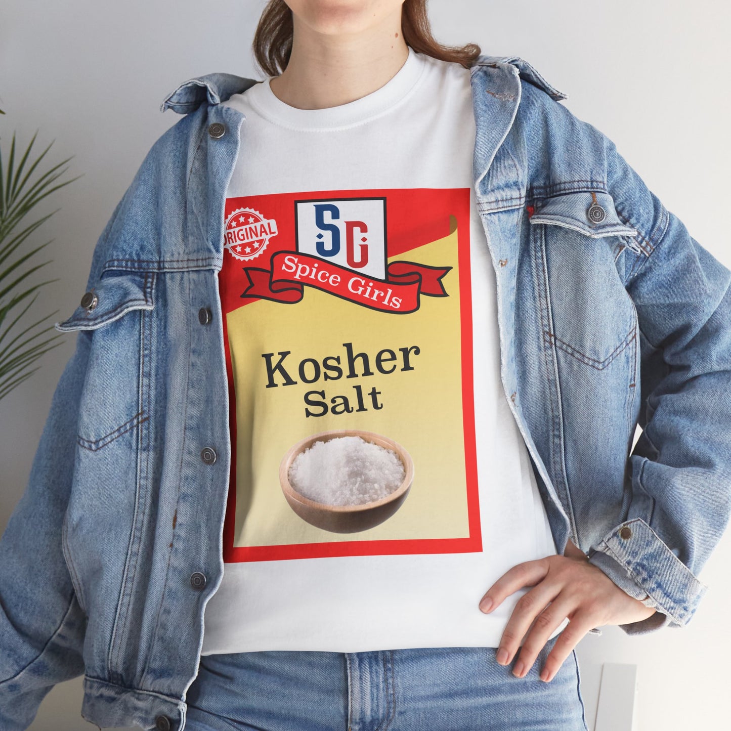 Kosher Salt Graphic Tee, Funny Cooking Gift, Foodie Apparel, Kitchen Humor Shirt, Spice Lovers T-Shirt, Unisex Heavy Cotton Tee