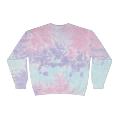 Unisex Tie-Dye Sweatshirt: Tired AF Chronic Fatigue, Cozy Casual Wear, Gift for the Sleepy, Relaxation Apparel, Trendy Fashion Statement