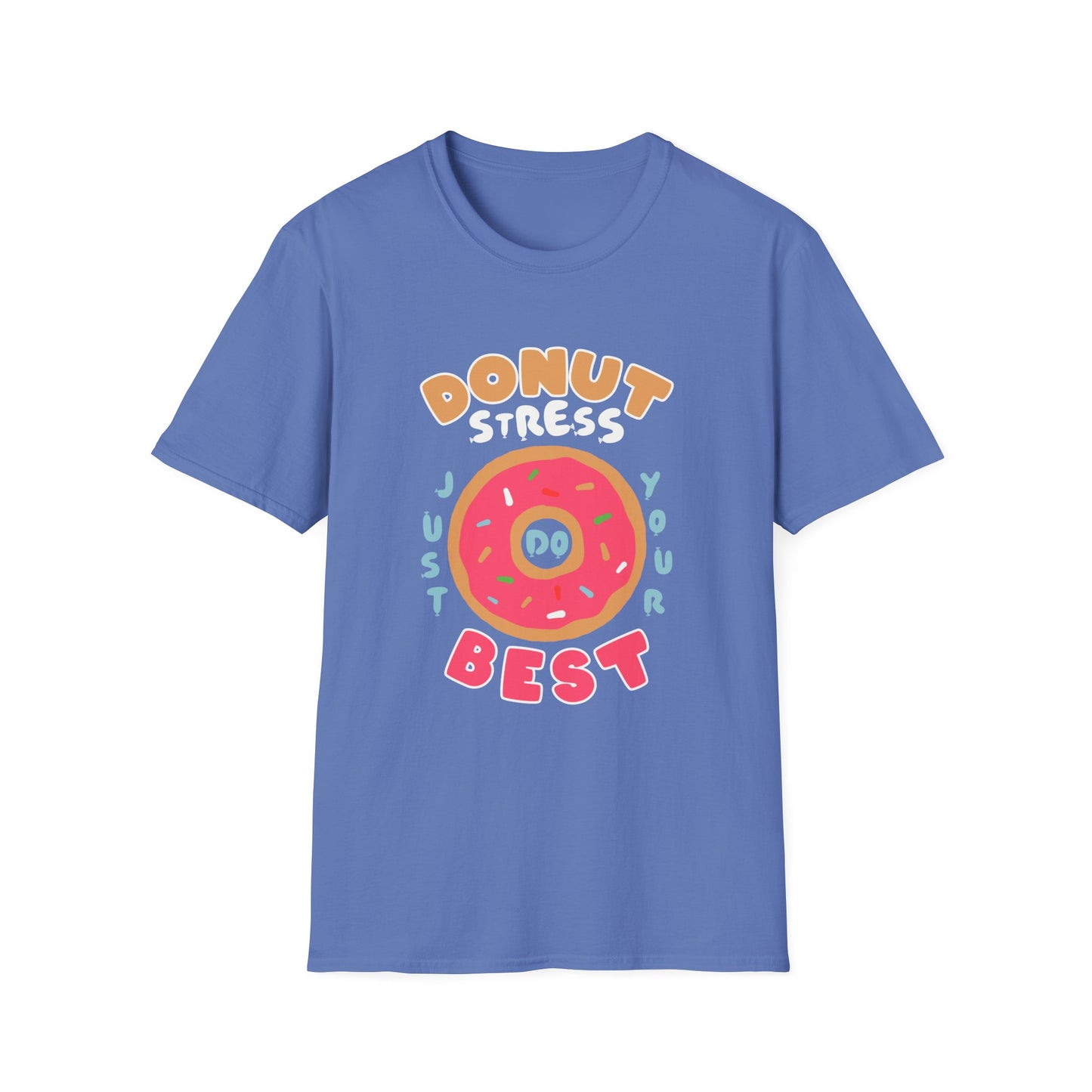 Donut Stress Unisex Softstyle T-Shirt, Funny Gift Shirt, Cute Graphic Tee, Relaxation Top, Perfect for Birthdays, Casual Wear