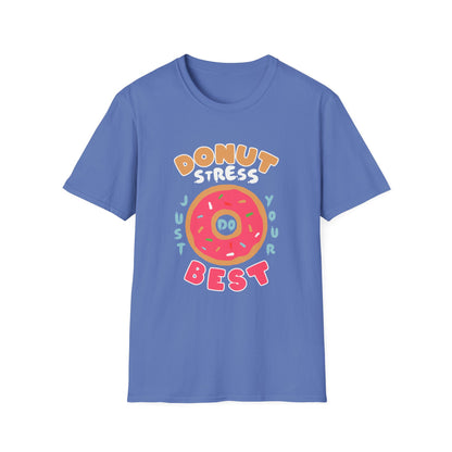 Donut Stress Unisex Softstyle T-Shirt, Funny Gift Shirt, Cute Graphic Tee, Relaxation Top, Perfect for Birthdays, Casual Wear