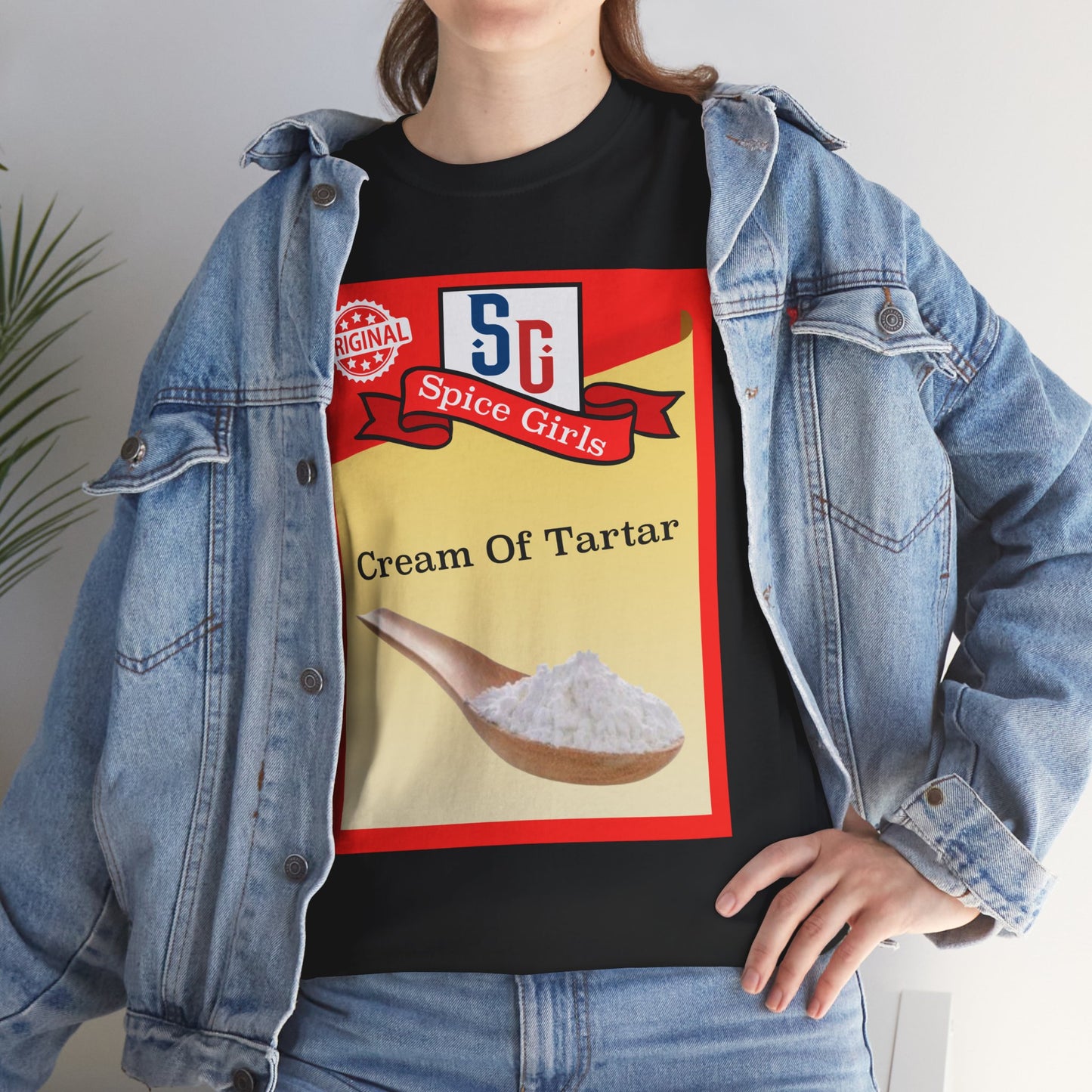 Cream of Tartar Unisex Heavy Cotton Tee, Funny Spice Tee, Kitchen Humor Shirt, Gift for Bakers, Baking Apparel