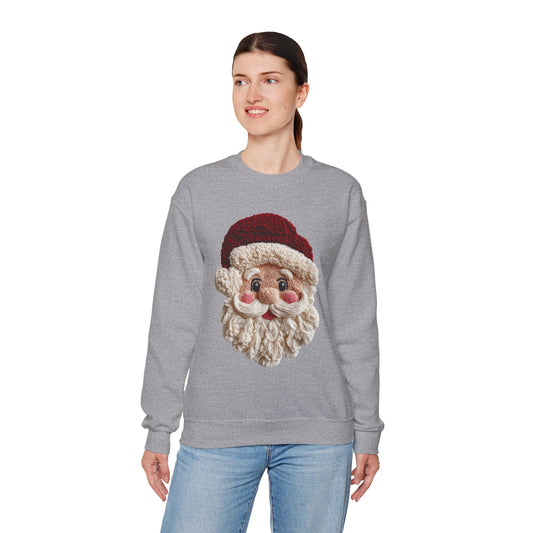 Santa Face Crewneck Sweatshirt