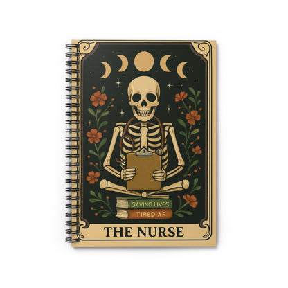 Nurse Themed Spiral Notebook - Saving Lives, Tired AF - Perfect for Medical Professionals, Gift for Nursing Students, Journal, Daily [...]