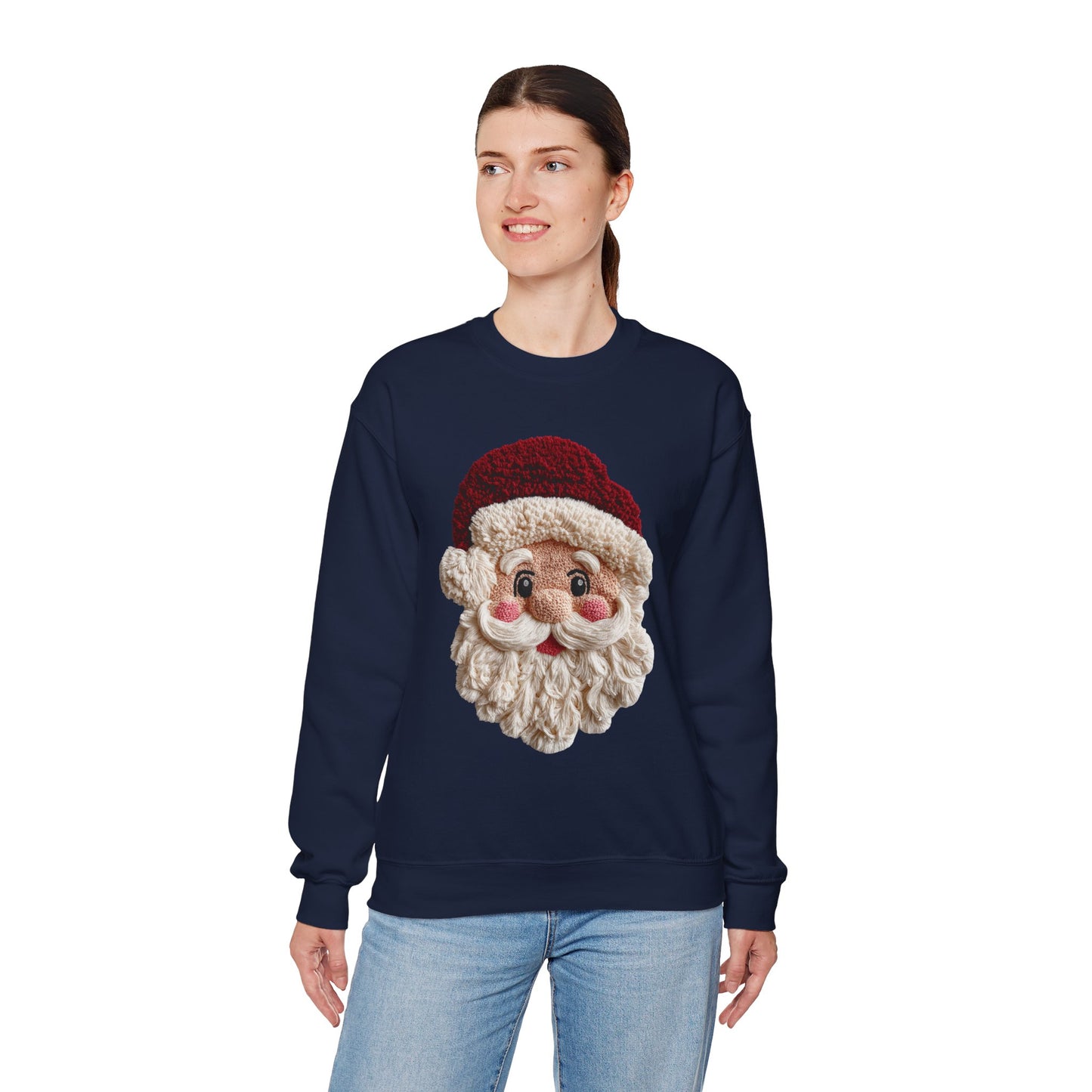 Santa Face Crewneck Sweatshirt