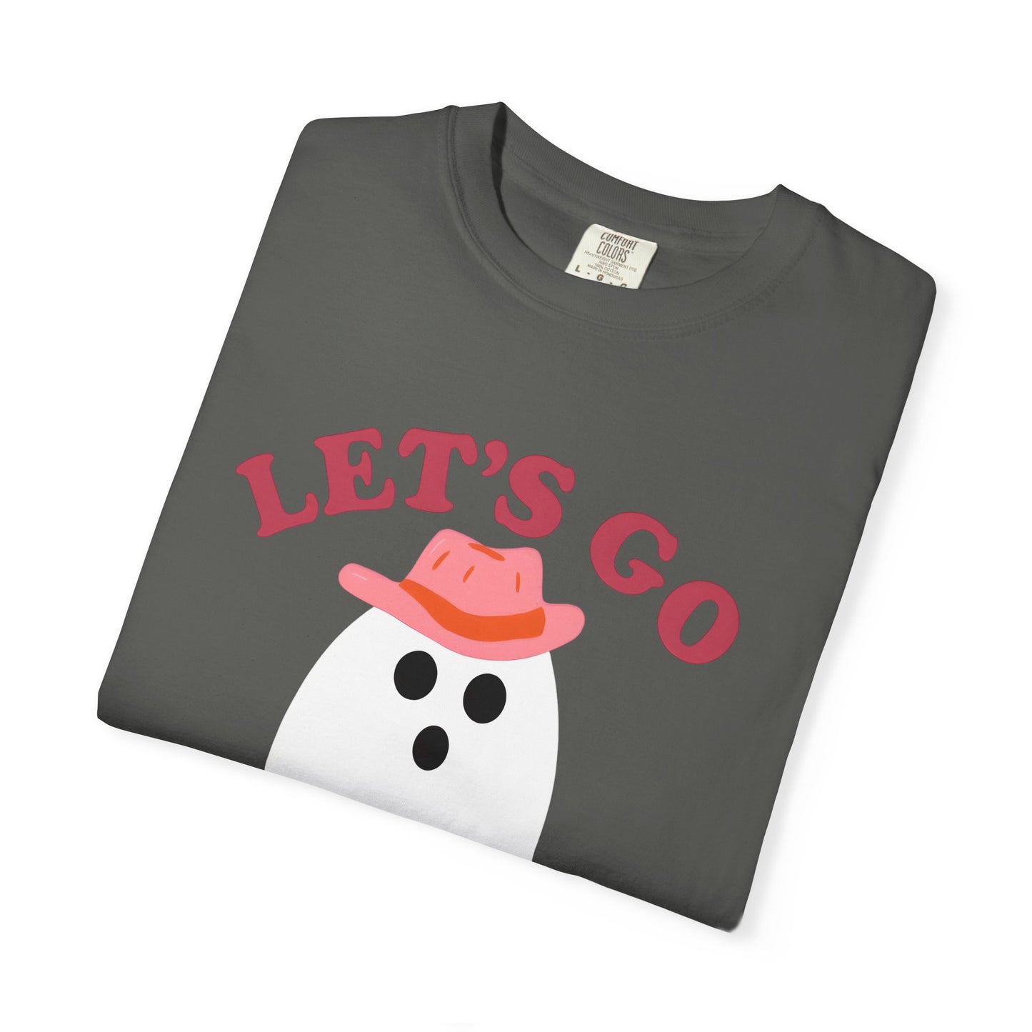 Unisex Garment-Dyed T-shirt Pepper Let's Go Ghouls Western Boots Ghost Halloween