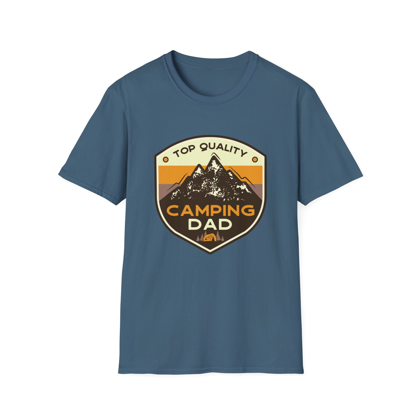 Camping Dad Unisex Softstyle T-Shirt | Perfect Gift for Dads, Outdoor Adventurers, Father's Day, Camping Trips, Family Gatherings