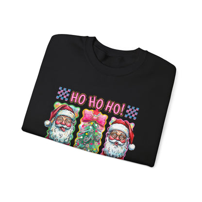 Festive Santa Crewneck Sweatshirt - Ho Ho Ho! Merry Christmas