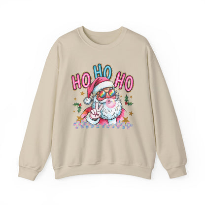 Festive Santa Sweatshirt - 'Ho Ho Ho' Design for Holiday Cheer