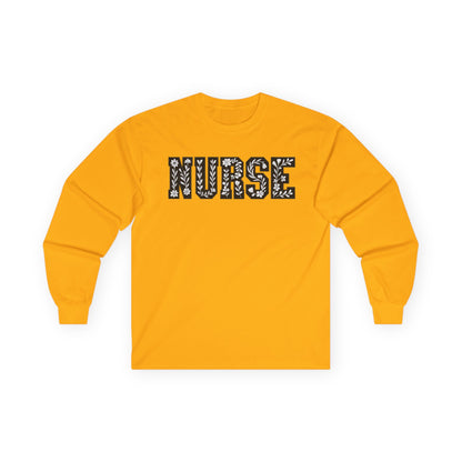 Nurse Long Sleeve Tee - Gift for Healthcare Workers, Medical Apparel, Nurse Appreciation, Everyday Wear, Unisex Cotton Shirt